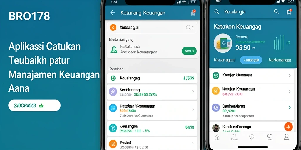 Tampilan antarmuka aplikasi Catatan Keuangan BRO178 yang sederhana.