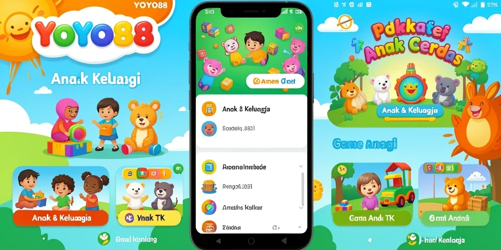 Antarmuka pengguna yang menarik dan penuh warna dari YOYO88.